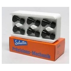 Mecaniques guitare Schaller® M6 135 3x3 noir