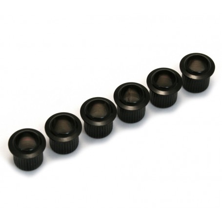 6 bushings mécaniques vintage 8,7mm noir