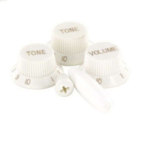 Kits 5 boutons Stratocaster blanc