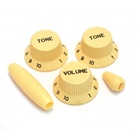 Kit 5 boutons US Stratocaster crème