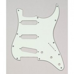 Stratocaster Pickguard SSS US 3 plis mint green