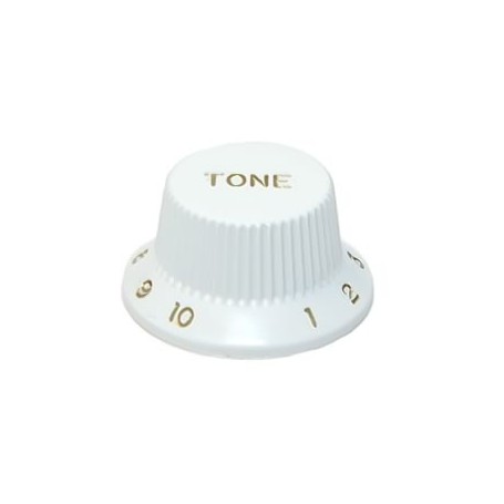 Bouton type Stratocaster tone blanc