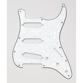 Plaque 3 micros simples Stratocaster US blanc nacré