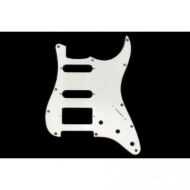 Plaque 1 micro double & 2 simples Stratocaster US blanche