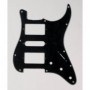 Plaque 2 micros double & 1 simple Stratocaster US noire