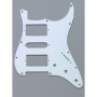 Plaque 2 micros double & 1 simple Stratocaster US blanche