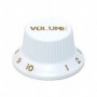 Bouton type Stratocaster volume blanc