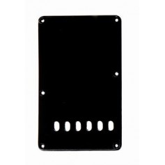 Plaque tremolo 6 trous Stratocaster® US noire 1 pli