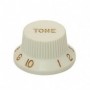 Bouton type Stratocaster tone vieux blanc