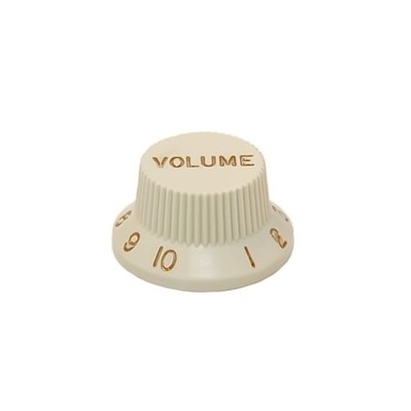 Bouton type Stratocaster volume vieux blanc