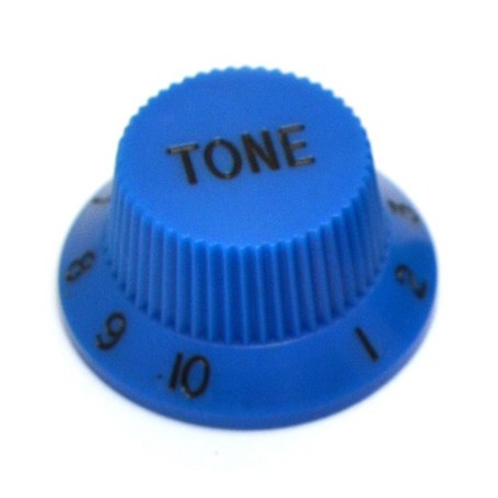 Bouton type Stratocaster tone bleu