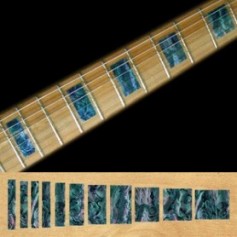 Sticker guitare touche type LesPaul® custom bleu abalone