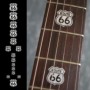 Sticker guitare touche route 66