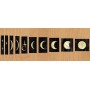 Sticker guitare touche faces de lune noir pearl