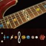 Sticker guitare touche système solaire