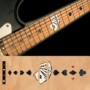 Sticker guitare touche jeu de cartes noir pearl