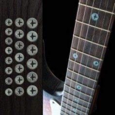 Sticker guitare touche vis