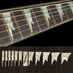 Sticker guitare touche dent de requin blanc abalone