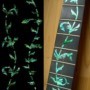Sticker guitare touche végétal vert abalone