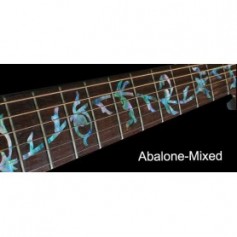 Sticker guitare touche végétal abalone mix