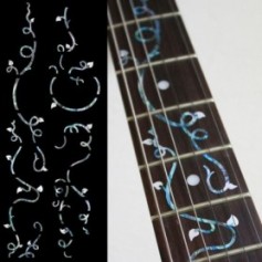 Sticker guitare touche lierre