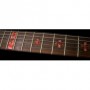 Sticker guitare touche croix rouge abalone