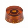 Bouton copie LesPaul cylindrique ambre