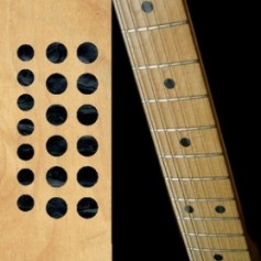 Sticker guitare touche dots 5/16" & 1/4" noir pearl