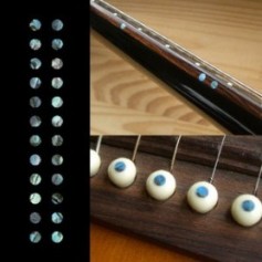 Sticker guitare touche petis dots 1/8" bleu abalone