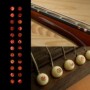 Sticker guitare touche petits dots 1/8" rouge abalone
