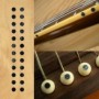 Sticker guitare touche petits dots 1/8" noir pearl