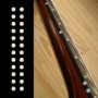 Sticker guitare touche petits dots 1/8" blanc abalone