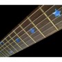 Sticker guitare touche étoiles bleu abalone