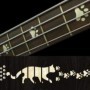 Sticker guitare touche pas de chat blanc abalone basse