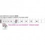 Sticker guitare touche jeu de carte noir pearl basse