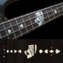Sticker guitare touche jeu de carte blanc abalone basse