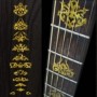 Sticker guitare signature touche Jerry Garcia jaune abalone