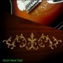 Sticker guitare signature vigne SRV jaune abalone