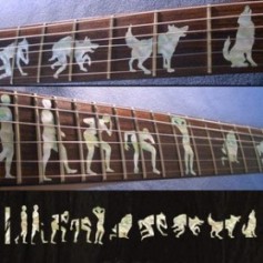 Sticker guitare signature loup-garou