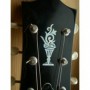 Sticker tête guitare pot de fleur blanc abalone headstock