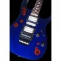 Grand sticker guitare impact de balles rouge