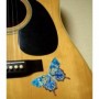 Grand sticker guitare papillon
