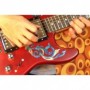 Grand sticker guitare decor gothique bleu abalone