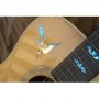 Grand sticker guitare oiseau