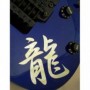 Grand sticker guitare kanji ryu dragon