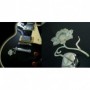 Grand sticker guitare lotus blanc abalone