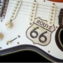 Grand sticker guitare pickguard Stratocaster route 66
