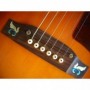 Sticker guitare chevalet petites ailes bleu abalone (2 pieces)