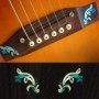 Sticker guitare chevalet traditionnel bleu abalone (2 pieces)