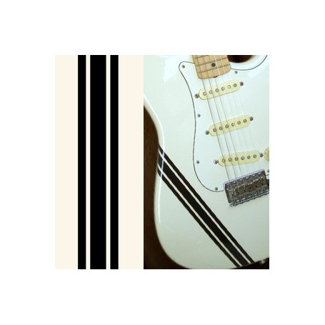 Sticker guitare ligne compétition solid noir